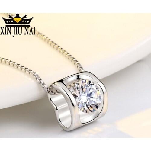 New arrival S925 sterling silver heart pendant clavicle chain simple fashion wild to send girlfriend birthday valentine gift