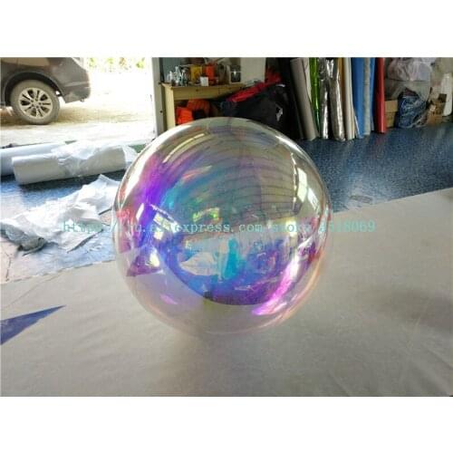 New giant PVC magic mirror ball, disco inflatable gold and silver reflective ball suitable for event decoration