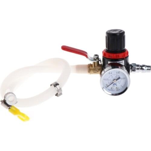 OOTDTY Universal Car Coolant Water Tank Leakage Detector Radiator Pressure Tester Gauge