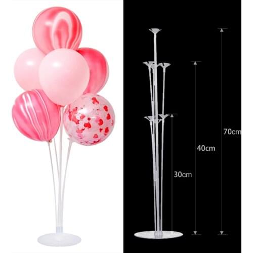 1Set 7 Tubes Balloon Stand Ballon Holder Column Confetti Ballons Baby Shower Birthday Party Wedding Xmas Decoration Supplies