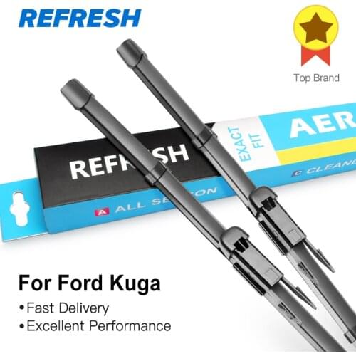 REFRESH Windscreen Wiper Blades for Ford Kuga Mk1 / Mk2 Fit Pinch Tab Arms / Push button Arms Model Year From 2008 to 2018