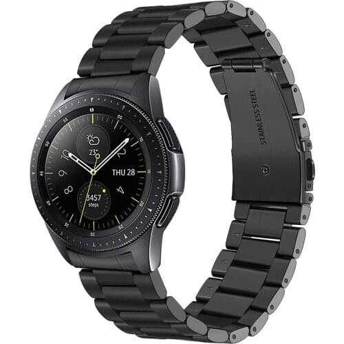 Stainless Steel Watchband for Samsung Galaxy Watch 46mm SM-R800 Gear S3 Replacement Band Wrist Strap Wristband + Tools