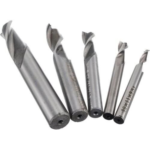 4/6/8/10/12mm Metal Steel Straight Shank End Mill Cutter CNC Drill Bits Woodworking Machine Tools Milling Cutter