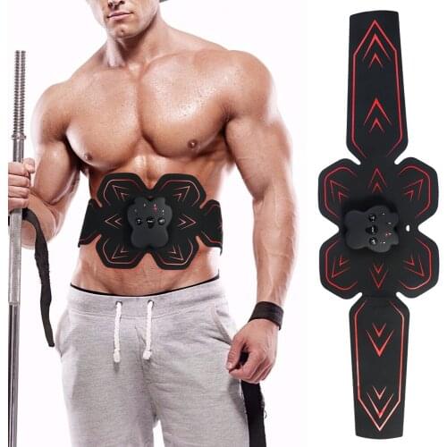 Abdominal Muscle Stimulator Smart EMS Vibration Fitness Massager Electro Abdominal Muscle Trainer Home Gym Electroestimulador
