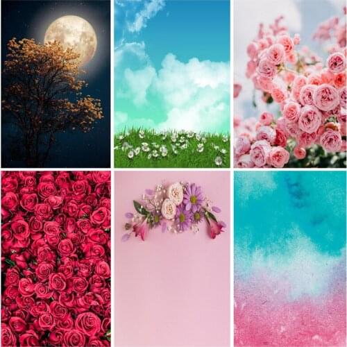 Vinyl Custom Rose Flower Photography Background Props Newborn Portrait Photographic Backdrops For Photo Studio 21602HET-02