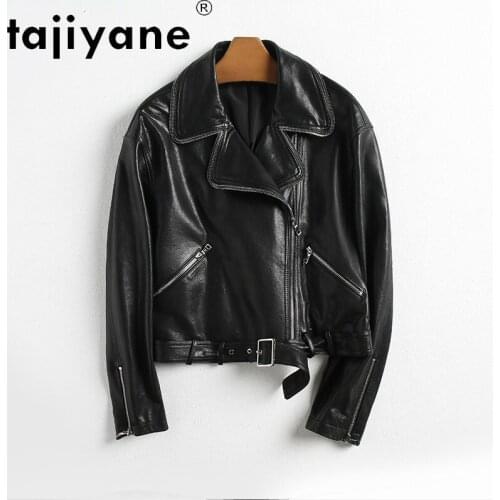 Women Spring 2021 Korean Autumn Clothes Real Leather Jacket Woman Genuine Sheepskin Coats Slim Mujer Chaqueta TN1802