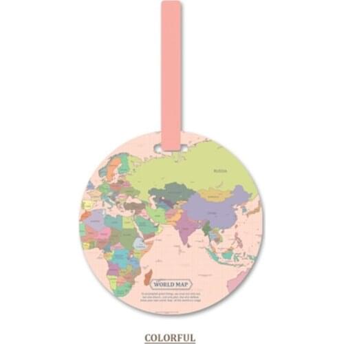 Zoukane World Map Luggage Tag Travel Accessories Silica Gel Suitcase ID Address Holder Baggage Boarding Tag Portable Label LT16