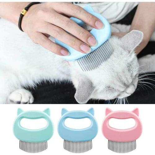 1 PC Pet Cat Dog Massage Comb Shell Comb Grooming Hair Removal Shedding Cleaning Brush Multifunction Pet Grooming Dog Supplies