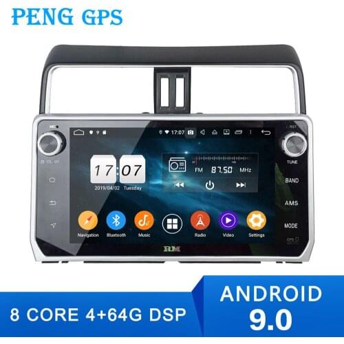 10.1" 4G + 64G Car No DVD Player GPS Radio for Toyota Prado 2018 2019 Navigation Multimedia Stereo Auto Headunit With DSP