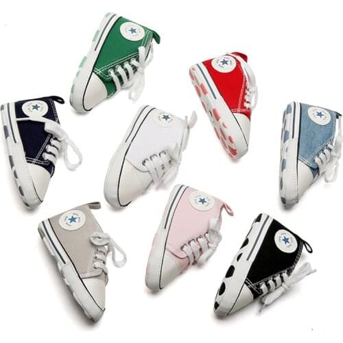 2020 Newest Toddler Baby Canvas Shoes Casual Sports Sneakers Kids Children Soft Sole Toddler Shoes 10Colors