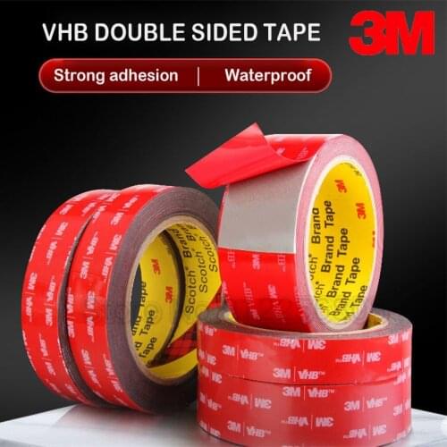 3M VHB 5608 Double Sided Acrylic Foam Adhesive Tape For Home Car Heavy Duty Mounting Tape Waterproof 0.8mm Thick 6/10/20/30/40MM
