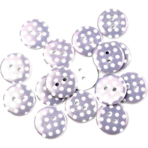 50Pcs Gray Round Dot Resin Sewing Buttons For Kids Clothes Scrapbooking Decorative Botones Handicraft DIY Accessories