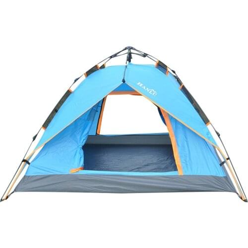 Automatic Hydraulic Tent Hand Camping Double-Door Outdoor Tent 3 to 4 Persons Waterproof Insulated quick open tent