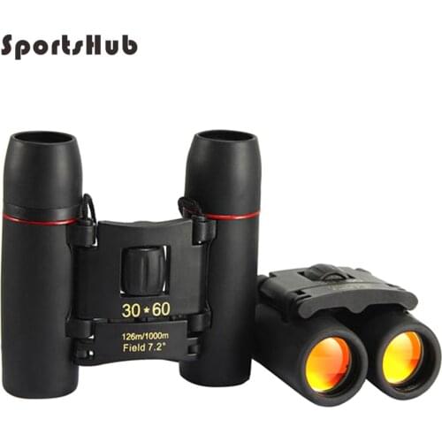 Zoom Telescope 30x60 Folding Binoculars with Low Light Night Vision for Outdoor Bird Watching Travelling Hunting Camping SES0051