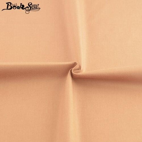 Booksew Sewing Textile Fabric Meter Twill Solid Dark Beige Color Cotton Material Tecidos Para Costura Telas Patchwork Algodon