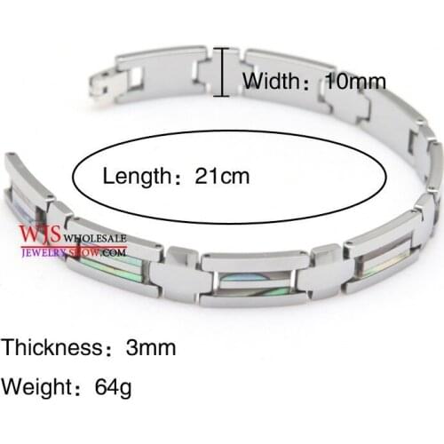 Mens Tungsten Steel bracelet Carmen bracelet Fashion Hot selling Elegant Vintage cool mens bracelets Shell bracelet