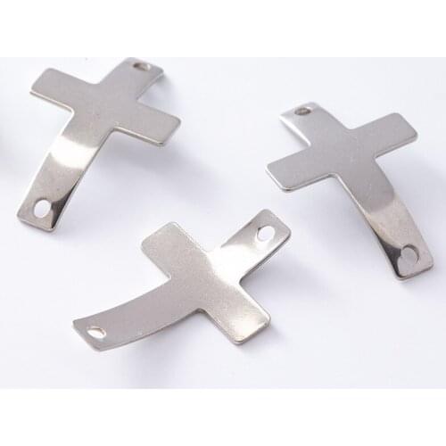 Stainless steel tail chain tag small pendant diy small tag jewelry pendant hair accessories necklace bracelet cross