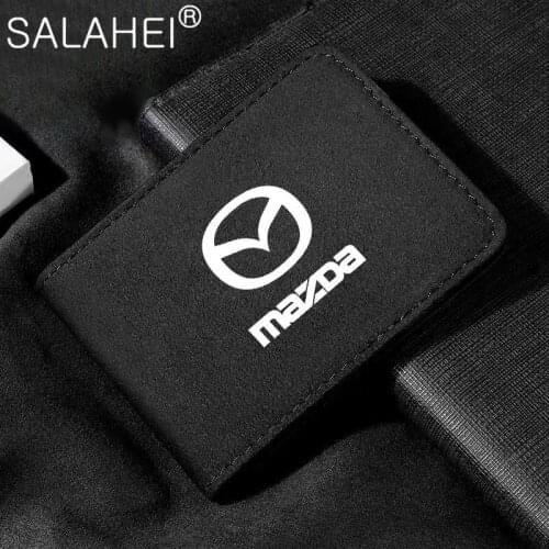 Car Card Bag Drivers License Package Holder Cover For Mazda 3 Axela 2 Speed 6 Atenza MX5 323 CX5 CX30 CX3 CX7 CX9 RX8 RX7 626
