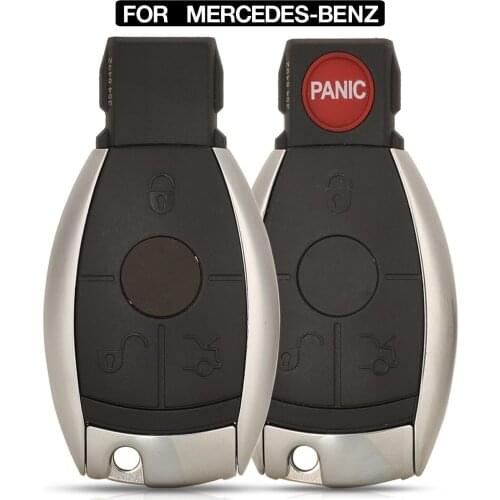 Kutery NEC 3/4 Buttons Remote Car Key Shell Cover Case With Old Style For Mercedes For Benz CLS W204 W202 W212 W211 W203 W205