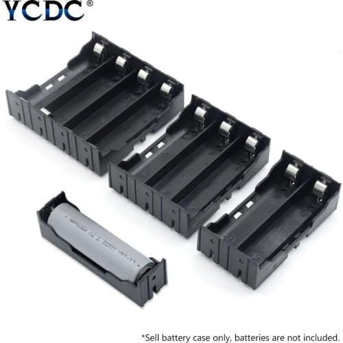 ABS 18650 Power Bank Cases 1X 2X 3X 4X Slot Plastic Battery Case Holder Storage Box For 18650 Rechargeable Battery 3.7V DIY