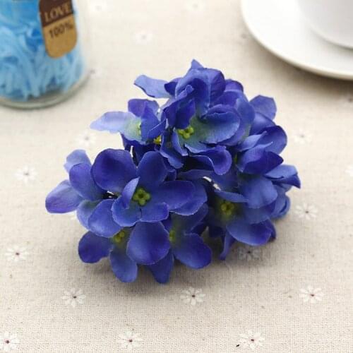 10CM artificial flowers head simulation silk hydrangea flower wall decoration DIY wedding flower dress