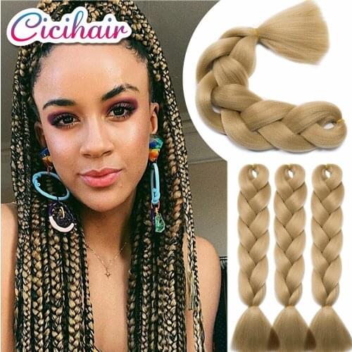 Ombre Braiding Hair Synthetic Hair Extensions for Braids Braiding Jumbo Braid Hair 24"100g Pre Stretched Wholesale Twist Braids