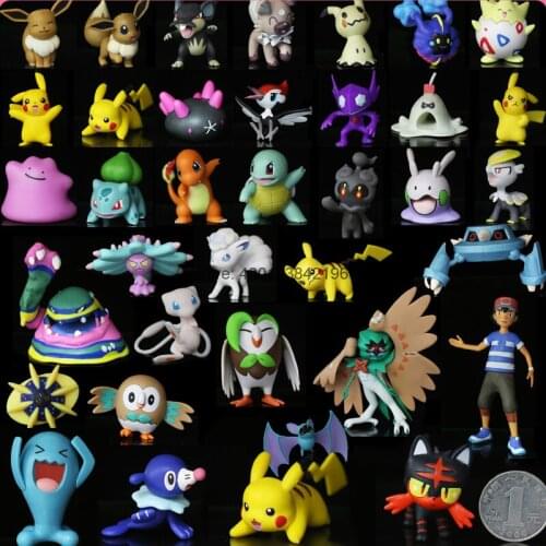WCT Pokemon Marshadow Doll Toy Alola Region Muk Action Figure Mareanie Wobbuffet Sun Moon Action Figure Collection