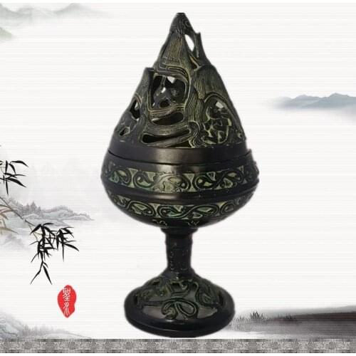 Chinese ancient bronzes, Boshan incense burner, handicraft articles and antiques collections in the Eastern Han Dynasty