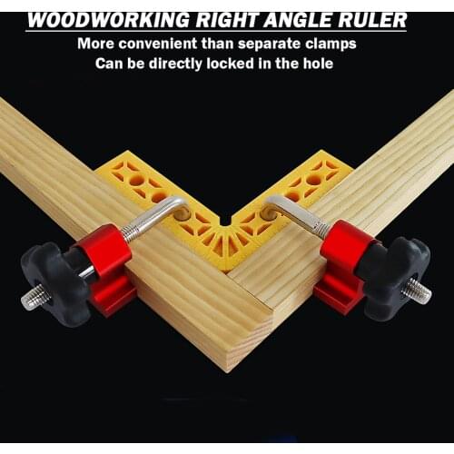 Woodworking 90 Degrees L-Shaped Auxiliary Right Angle Clamps Adjustable Corner Clamping Auxiliary Fixture Positioner Clips