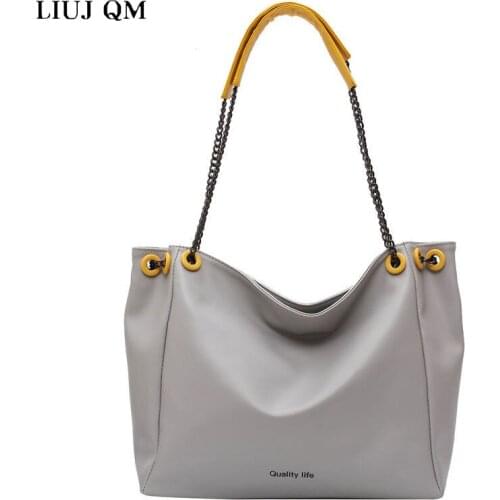 LIUJ QM New Trendy Fashion Chain Shoulder Bag Messenger Womens Bag Versatile Large Capacity Tote Shoudle Bags For Women 2021
