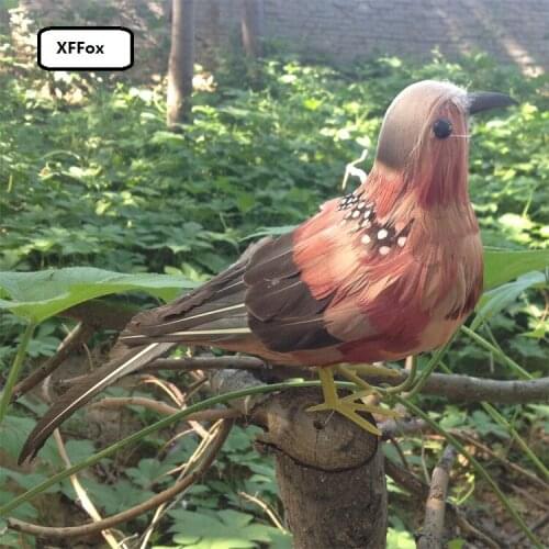 New real life Turtle Dove model foam&feather garden prop decoration bird doll about 28cm xf0079