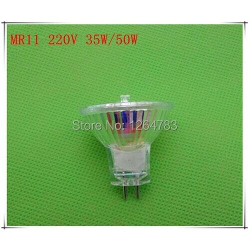 New MR11 220V35W / 50W halogen lamp tungsten halogen spotlights 2pcs / lot free shipping