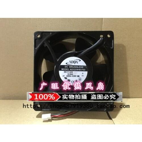 ADDA AD1224HB-F53 Server Cooling Fan DC 24V 0.32A 120x120x38mm 2-wire