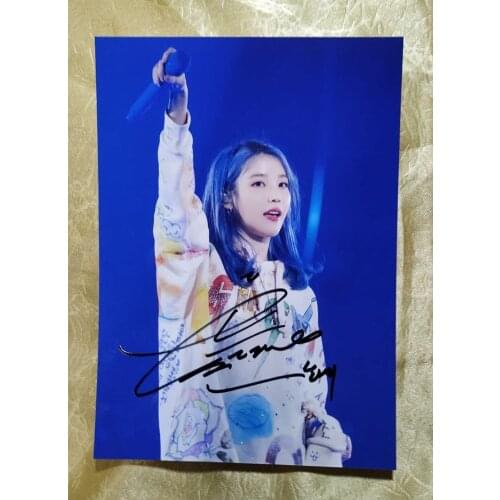 Hand signed Lee Ji Eun IU autographed photo 5*7 Scarlet Heart Ryeo K-POP 0420C