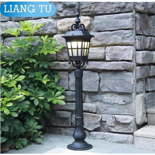 Street lamp pole landscape light pole Europe garden outdoor lighting poles black classical outdoor pole lamp