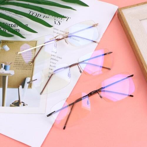 Ultra-light Progressive Multifocal Presbyopia Intelligent Reading Glasses Unisex Rimless 2XPC