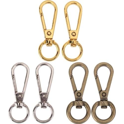 4pcs Vintage Metal Luggage Bag Dog Buckle Snap Hook Bag Clasp DIY Key Chain Bag Hanger Lobster Clasp DIY Sewing Accessories