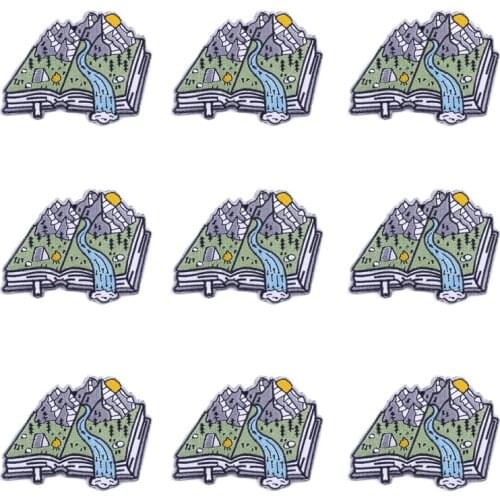 10pcs Punk/skull Patch skeleton Embroidered Patches For Clothing Appqique Sewing Stripe Patch Iron On Patches On Clothe Jacket