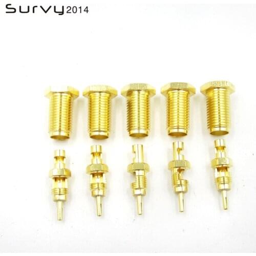 5PCS RP-SMA Female Nut Spacer Crimp RG174 RG316 LMR100 Cable SMA RF Connector DIY electronics