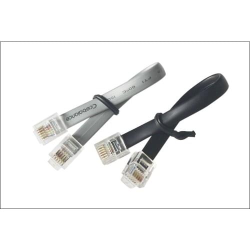 50cm length 6P6C CNC 6-core jumper flat ribbon RJ12 double-headed cable