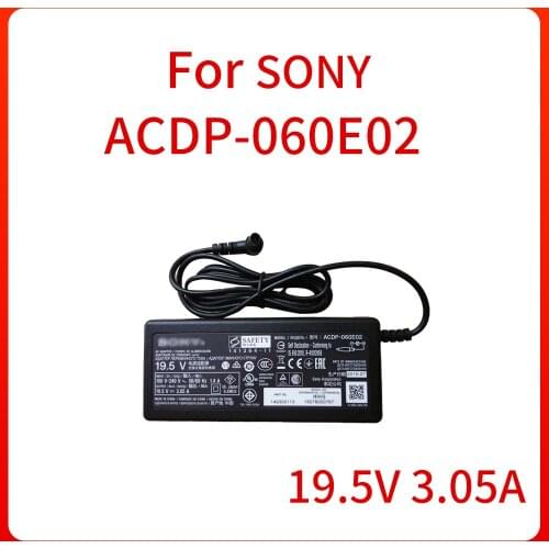 60W 19.5V3.05A ACDP-060E02 LCD TV AC Adapter Power Supply For Sony KDL-40R550C KDL-40RD353 Charger Original