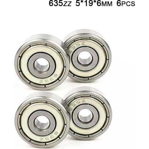 635 635ZZ 5*19*6(mm) 10/20PCS bearing High Quality ABEC-1 bearings metal Sealed Miniature 635 635Z 635 ZZ chrome steel bearings