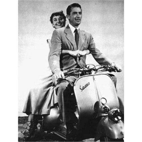 Diamond Painting Audley Hepburn 5D DIY Full Square/Round Diamonds Embroidery Roman Holiday Wall Decorations Craft Kit WG2120