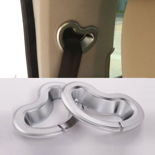 For Land Rover Discovery 4 LR4 Car-styling Rear Seat Safety Belt Buckle Cover Trim Stickers Accessories 2010-2016 Set of 2pcs