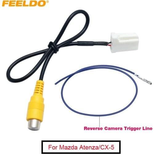 FEELDO 10Pcs Car Parking Reverse Rear Camera Video Plug Converter Cable Adapter For Mazda Atenza/CX-5 OEM Car Head Unit Models