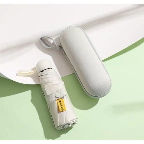 Pocket Umbrella Ultra-Light Small Fresh Mini Dual-Purpose Folding Umbrella Goddess Sunscreen Sun Students