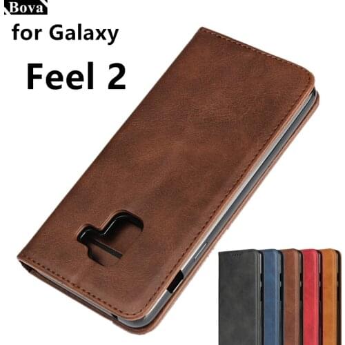 Leather case For Samsung Galaxy Feel 2 SC-02L Flip case card holder Holster Magnetic attraction Cover Case Wallet Case