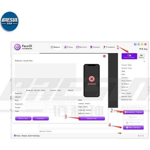 LB JCID V1S FPC Ear Earpiece floodlight Flex For iPhoneX XR XS XSM Receiver Inductive FPC 11pro Max Sensor Repair Face ID Cable