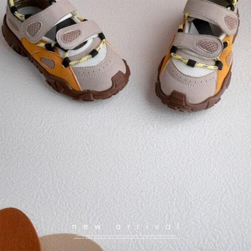 Summer Kids Casual Sneakers Baby Girls Brown Brand Shoes Children Light Sport Sneakers Toddler Boys Chunky Sneakers Trainers New