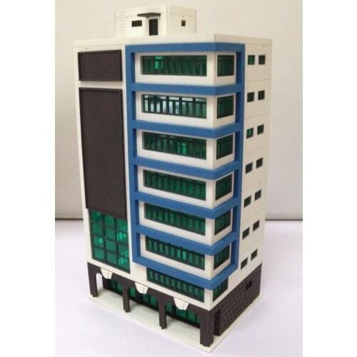 Outland Models Colored Modern City Building Tall Shopping Mall N Scale Railway